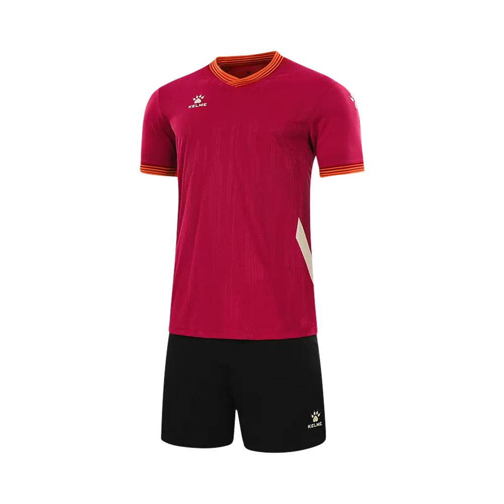 SHORT SLEEVE FOOTBALL SET (ADULTS) WINE RED M