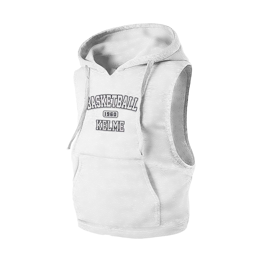 TRAINING VEST WITH HOOD  (ADULTS) WHITE L
