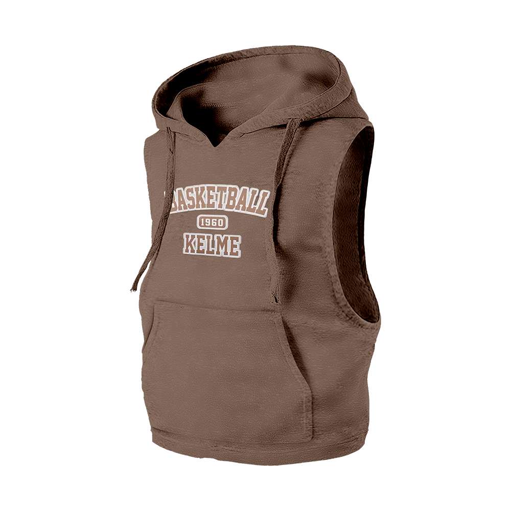 TRAINING VEST WITH HOOD  (ADULTS) BROWN 3XL
