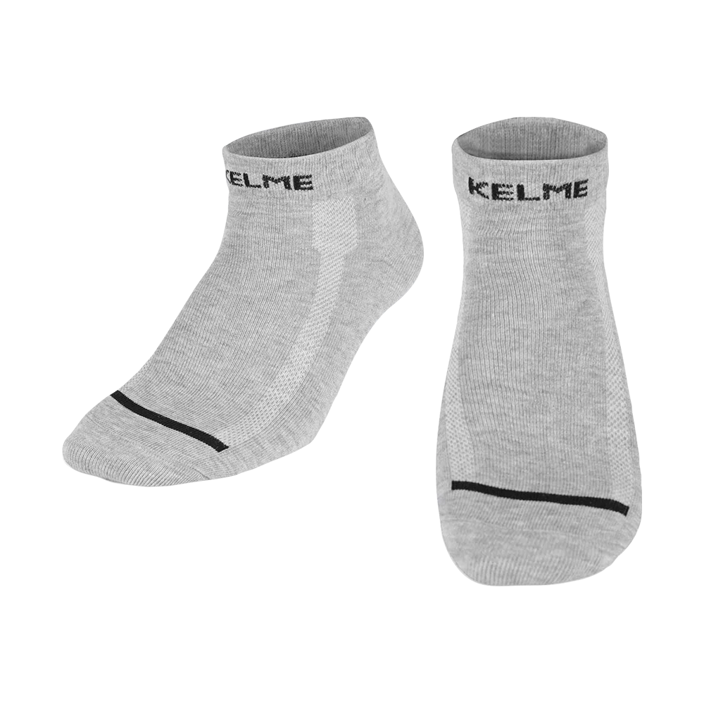 FLAT CASUAL SOCKS(ADULT) MELANGE LIGHT GRAY L